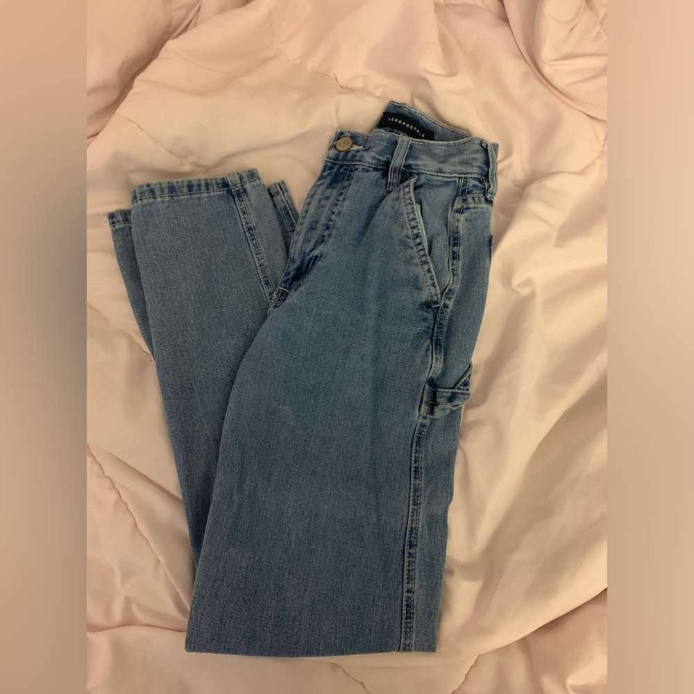 Aeropostale,  90s baggy mid rise jeans, wide leg, barely used size 0